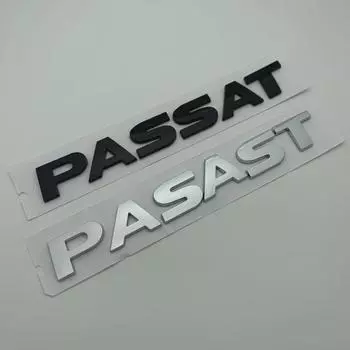 1 шт., высокое качество, 3D буквы из АБС-пластика, эмблема, украшение, наклейки на задний багажник для Passat B5 B5.5 B6 B7 B8, автомобильный Стайлинг, автоаксессуары 1pcs Passat серебряный