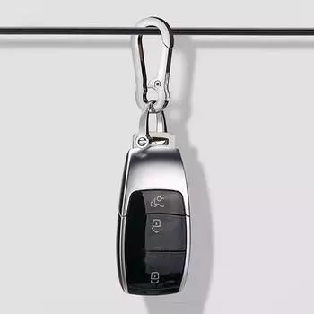 1 шт., высокое качество, анти-потерянный подарок ручной работы для женщин и мужчин, автомобильный брелок, металлический брелок, аксессуары для ключей серебряный