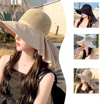 1 шт., высокое качество, ажурная шляпа-ведро с сеткой и широкими полями, солнцезащитный козырек, украшение для лета
