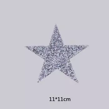 1 шт. высококачественные хрустальные стразы, утюжок на популярной одежде своими руками, звездная сумка, обувь, нашивки на одежду, аппликация, горячая распродажа, многоразмерные ювелирные аксессуары Silver 2cm