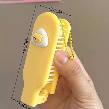 1 шт., высококачественные инструменты для укладки волос для студентов, симпатичная портативная дорожная расческа с воздушной подушкой, складная массажная расческа для волос