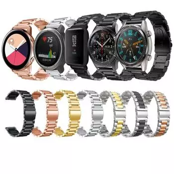 1 шт., высококачественный цельнометаллический ремешок для часов, мужской металлический деловой ремешок для часов из чистой нержавеющей стали