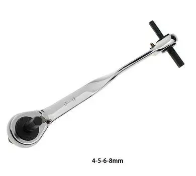 1 шт. высококачественный CR-V храповой шестигранный ключ гаечный ключ с храповым механизмом ключ шестигранный многофункциональный инструмент двухсторонний гаечный ключ метрический 4-17 мм