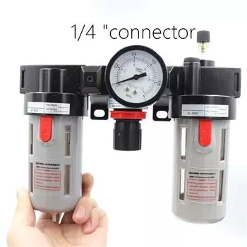 1 шт., высококачественный фильтрующий элемент из меди 1/4 3/8 1/2 фильтр-сепаратор масла и воды, процессор источника воздуха BC 2000