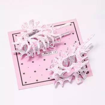 1 шт. Y2K уникальный креативный головной убор полая шпилька для волос ракушки когти инопланетные аксессуары для волос розовый