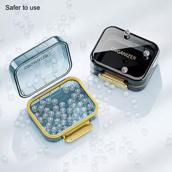 1 шт. Ящик для хранения зубных протезов, портативный, небольшой и портативный ящик для хранения зубных брекетов и ретейнеров, невидимое хранилище чёрный