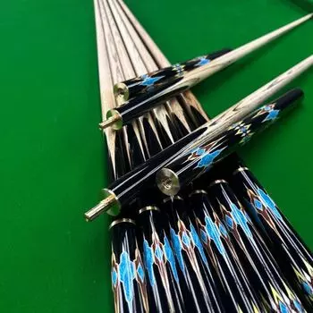 1 шт. Ясеневый бильярдный кий премиум-класса с маленькой головкой 10 мм, бильярдный кий для снукера, разделенный на 3/4