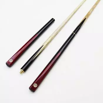 1 шт. Ясеневый бильярдный кий, разрезной на 3/4, красного и черного цвета, прямой, 10 мм, маленький наконечник, впитывающий пот, кий для снукера на 8 шаров