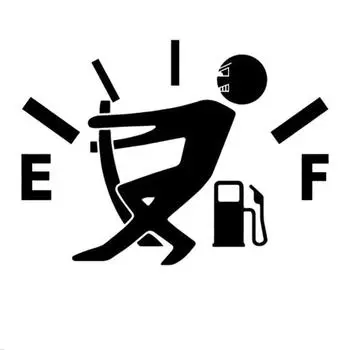 1 шт. забавная наклейка для автомобиля, крышка топливного бака, указатель, светоотражающая автомобильная виниловая наклейка Hellaflush, Stic чёрный