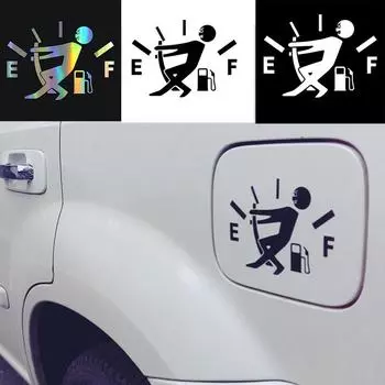 1 шт. забавная наклейка на автомобиль, указатель на топливный бак, полная виниловая светоотражающая наклейка, наклейка на автомобиль, аксессуары для внешнего декора автомобиля
