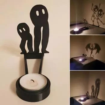 1 шт. забавные подсвечники теневая подставка призрак подсвечник Хэллоуин украшение стола страшно