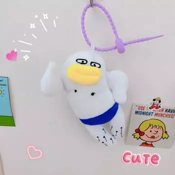 1 шт. забавный аниме большой сосисочный рот автомобильный брелок милый уродливый плюшевый кукольный брелок ручной работы мультяшный клоун рюкзак кулон игрушки коричневый