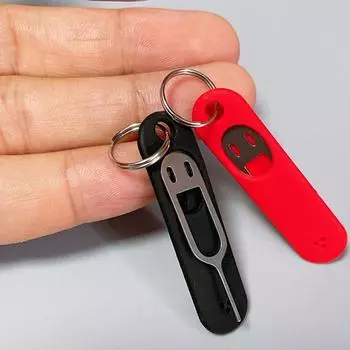 1 шт. забавный штифт для защиты от потери карты для телефона, универсальное средство для удаления SIM-карт красный