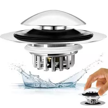 1 шт. заглушка для слива ванны, ванная комната, ванна, раковина, слив, всплывающая заглушка, замена серебряный