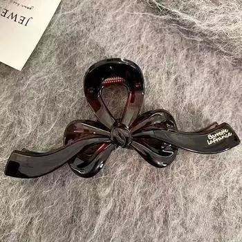 1 шт. Заколка-бант высокого класса, простая весенне-летняя заколка-акула, большая заколка для волос, заколка для волос на затылок, заколка для собранных волос