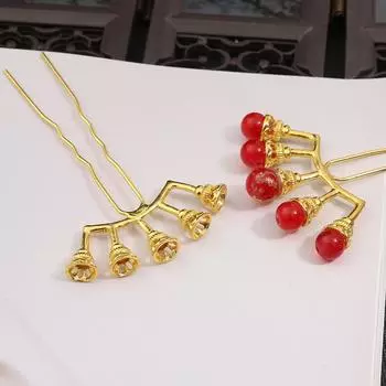 1 шт., заколка для цветов в китайском стиле, аксессуары из сплава для изготовления ювелирных изделий, DIY, очаровательное украшение 52*90mm золотой