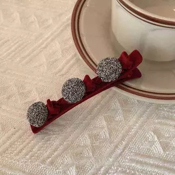 1 шт. Заколка для ленивых людей, двухслойная плетеная, для женщин, новая заколка для боковой челки, заколка с флокированным краем для передней линии роста волос