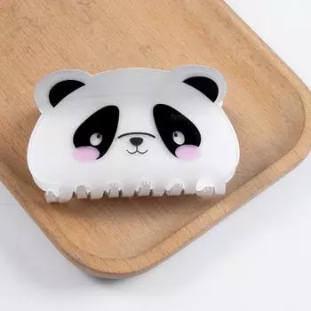 1 шт. Заколка для волос Панда Лиса из принтованного акрила, Новая Милая Бижутерия с Животными, Зажим для волос на затылок