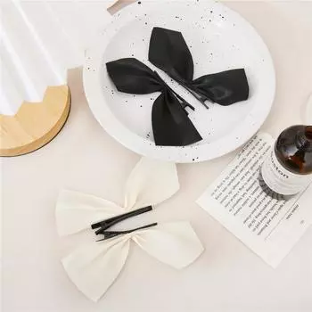 1 шт., заколка для волос с бантом, коготь для женщин, девушек, заколки для макияжа, аксессуары для волос, зажим для ванны в виде краба, головные уборы чёрный