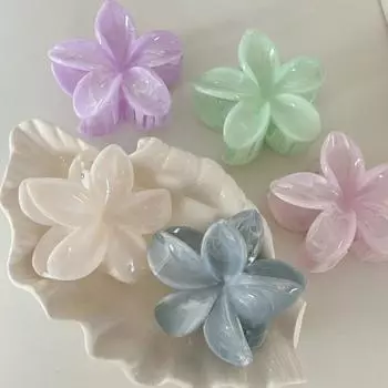 1 шт. Заколка для волос с цветущим цветком допамина, заколка для волос с когтями сзади, высокий хвостик в виде акулы 8cm