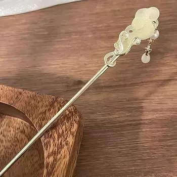 1 шт. заколка для волос с жемчужной кисточкой в китайском стиле, ретро, головной убор для ханьфу и ципао, ощущение высокого класса, для прически пучок, заколка для волос, женский аксессуар для волос