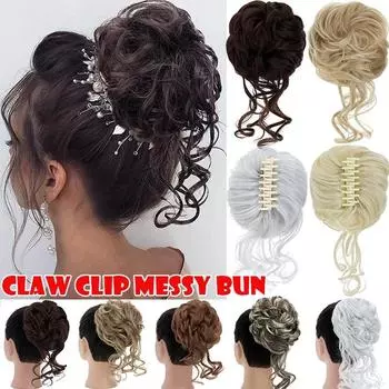 1 шт. Заколка для волос, волнистая заколка для вьющихся волос, синтетический парик, хвостик для девочек