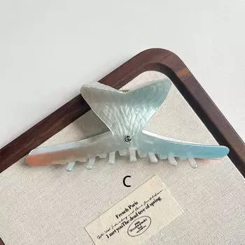 1 шт. Заколка-краб для волос в виде ракушки из серии Океан для девочки, новый французский стиль, высококлассная заколка для волос для заднего пучка