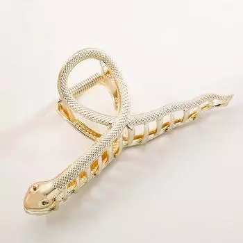 1 шт. заколка-краб в стиле серпантин, большого размера, высококлассная заколка-акула, темпераментная, металлическая заколка для волос, для пучка волос, заколка для волос
