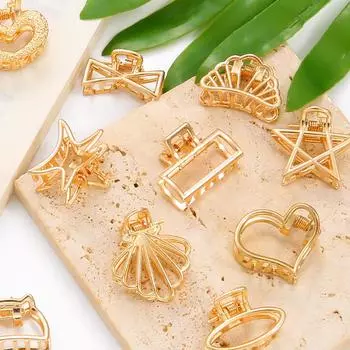 1 шт., заколки для волос с покрытием из сплава, заколки для волос для женщин и девочек, заколки для макияжа, аксессуары для волос, зажим для ванны в форме краба, головной убор