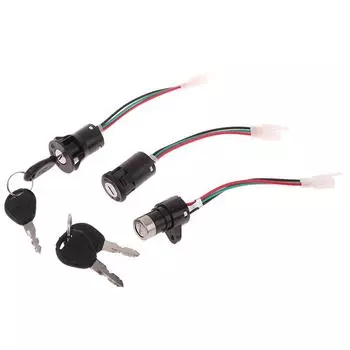 1 шт., замок питания для электронного велосипеда, универсальный замок зажигания, ключ, замок питания для электрического велосипеда, портативные детали для велосипеда для электрического скутера 26*43*43mm