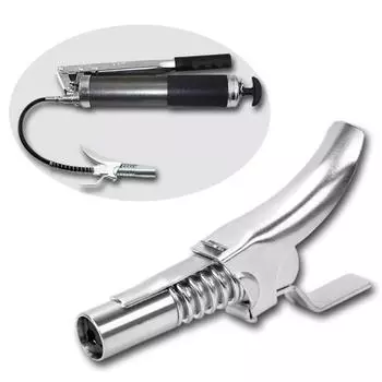 1 шт. Запирающийся зажимной пресс-масленка высокого давления с двойной ручкой, плоский самоблокирующийся герметичный смазочный ниппель