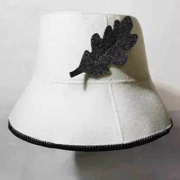 1 шт. Защита головы из фетра для бани, термостойкая, свободный размер, стиль шапочки для душа, шапка для сауны, аксессуары для сауны-парилки белый