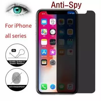1 шт., защита от шпионажа из закаленного стекла для экрана для IPhone 13 Pro Max/12/12 Pro/12 Pro Max/11/11 Pro/11 Pro Max/Xs/Xr/6 7 8/6 7 8Plus For iPhone 11