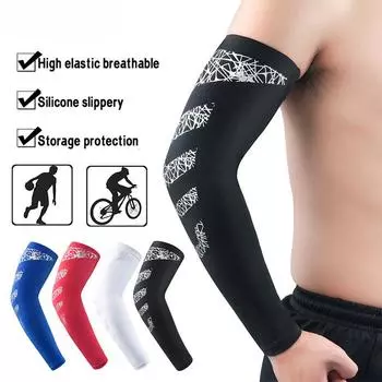 1 шт., защита от ультрафиолета, рукава для фитнеса, охлаждающие солнцезащитные перчатки для езды на велосипеде, вождения, бега, игры в гольф на открытом воздухе для мужчин и женщин M- within 60 kg белый