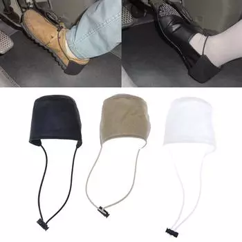 1 шт., защита пятки для обуви водителя, защитный чехол для правой ноги чёрный