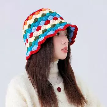 1 шт. Защита ушей Dopamine Cold Resistance Bucket Hedawear Beanie Cap Outdoor Windproof Rainbow Hat Теплая дышащая