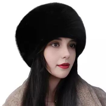 1 шт., защита ушей, толстая, теплая, зимняя, женская, модная, пушистая, плюшевая, шапка для катания на лыжах, искусственный мех