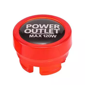 1 шт. защитная крышка для автомобильной розетки, крышка кнопки розетки, запасные части для салона, пылезащитная заглушка, автомобильные аксессуары красный