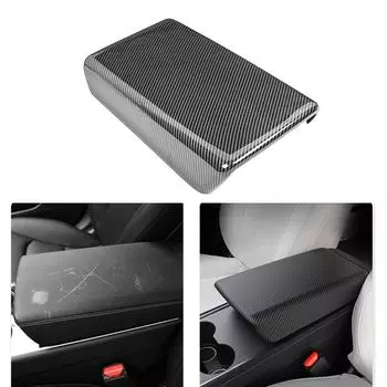 1 шт. Защитная крышка подлокотника Ящик для хранения Крышка из углеродного волокна