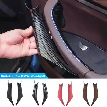 1 шт. защитная крышка ручки двери салона автомобиля ABS левая и правая для BMW X3 ix3 X4 2018-2024 Right Black