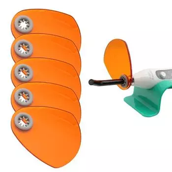 1 шт. защитная пластина для стоматологической лампы для отверждения, светофильтр для отверждения, абажур