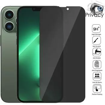 1 шт., защитная пленка из закаленного стекла для защиты экрана от шпионажа для Apple iPhone 11 12 13 14 Pro Max ProMax Plus mini 7 8 Plus 14Pro 14ProMax X XS XR iphone 14 Pro Max серый