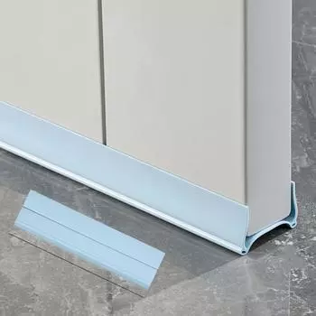 1 шт. защитная уплотнительная полоса для нижнего зазора двери, силиконовая резиновая дверная прокладка, стопор двери синий