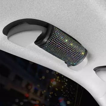 1 шт. Защитные чехлы для автомобильных ручек со стразами, внутренняя отделка подлокотника двери, декоративная отделка левой и правой двери, чехлы на крышу автомобиля чёрный