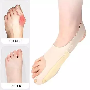 1 шт. Защитные приспособления для большого пальца ноги, мягкие носки для педикюра, разделитель пальцев для ухода за ногами