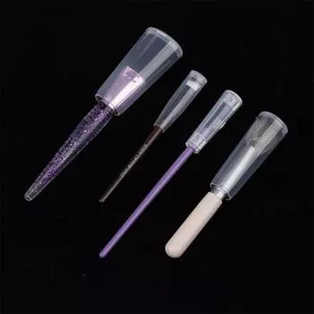 1 шт. защитный чехол, держатели для хранения кистей для макияжа, пластиковый пылезащитный чехол для косметических кистей, аксессуары для инструментов для макияжа