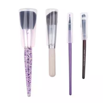 1 шт. защитный чехол, держатели для хранения кистей для макияжа, пластиковый пылезащитный чехол для косметических кистей, аксессуары для инструментов для макияжа