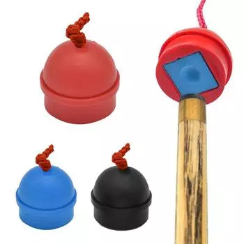1 шт. Защитный чехол для бильярдного мела с веревкой, мягкий, микроэластичный, анти-падение, шоколадный порошок, зажимы, принадлежности для бильярда красный