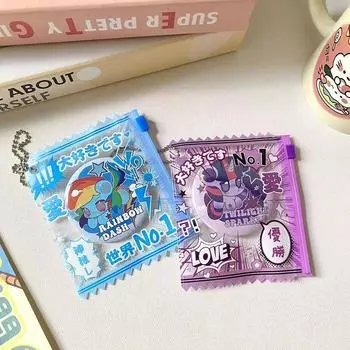 1 шт. защитный чехол для фотокарты идола, держатель для карт в стиле манга, сумка для конфет, держатель для фотокарт, реквизит, сумка для хранения значков, подвеска жёлтый