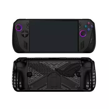 1 шт. Защитный чехол для игровой консоли Rog Ally X с подставкой, противоударный и устойчивый к падениям, защитная оболочка из мягкой резины ТПУ